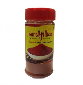 Mirchillion Kashmiri Red Chilli Powder   Plastic Jar  50 grams